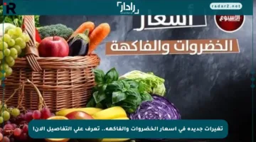 تغيرات جديدة في أسعار الخضروات والفاكهة.. تعرف على التفاصيل الآن!